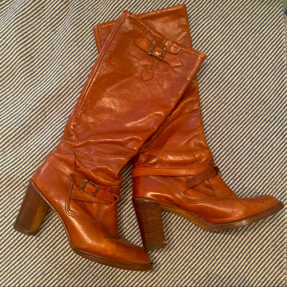 Vintage Zodiac Leather Boots